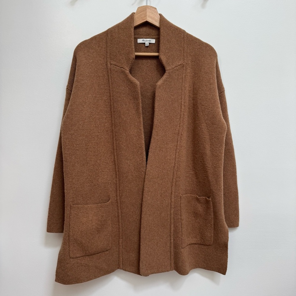 Madewell Spencer Sweater Coat Cardigan Women XS Merino Wool Blend Layer - Picture 2 of 15